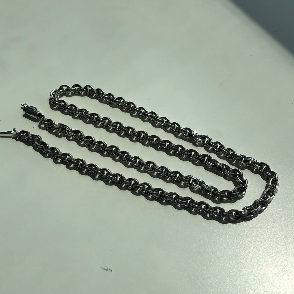 페이퍼체인 4mm 목걸이